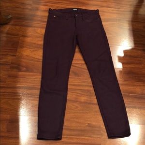 HUDSON eggplant color jeans